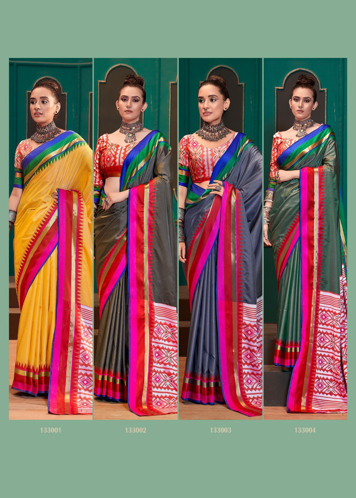 Gulabo Rajpath 133001-133008 Printed Sarees Catalog